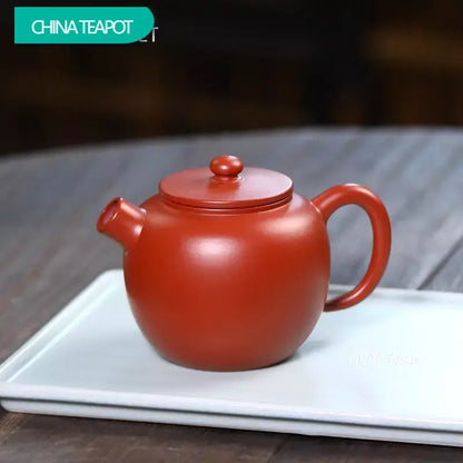 160ml Yixing Purple Clay Teapots Famous Handmade Ball Hole Filter Tea Pot Raw Ore Dahongpao Mud Kettle Chinese Zisha Tea Set