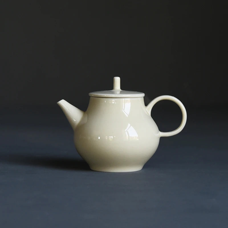 beginning of the foam ceramic teapot single filtering teapot yellow glaze glaze small household teapot kung fu tea pot