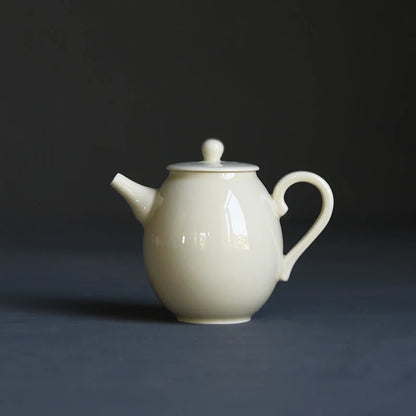beginning of the foam ceramic teapot single filtering teapot yellow glaze glaze small household teapot kung fu tea pot