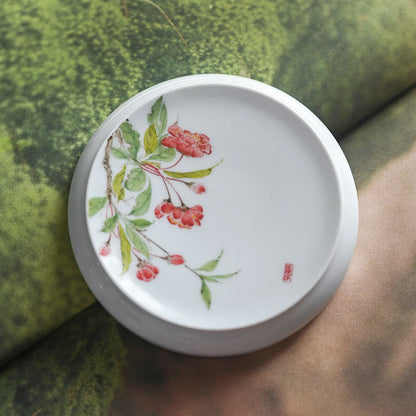 beginning of the jingdezhen hand-painted pastel cover buy ceramic lid manually put tea accessories furnishing articles