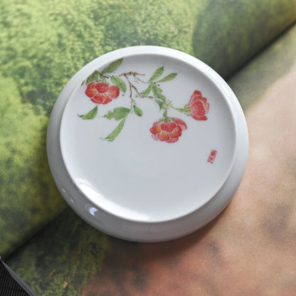 beginning of the jingdezhen hand-painted pastel cover buy ceramic lid manually put tea accessories furnishing articles