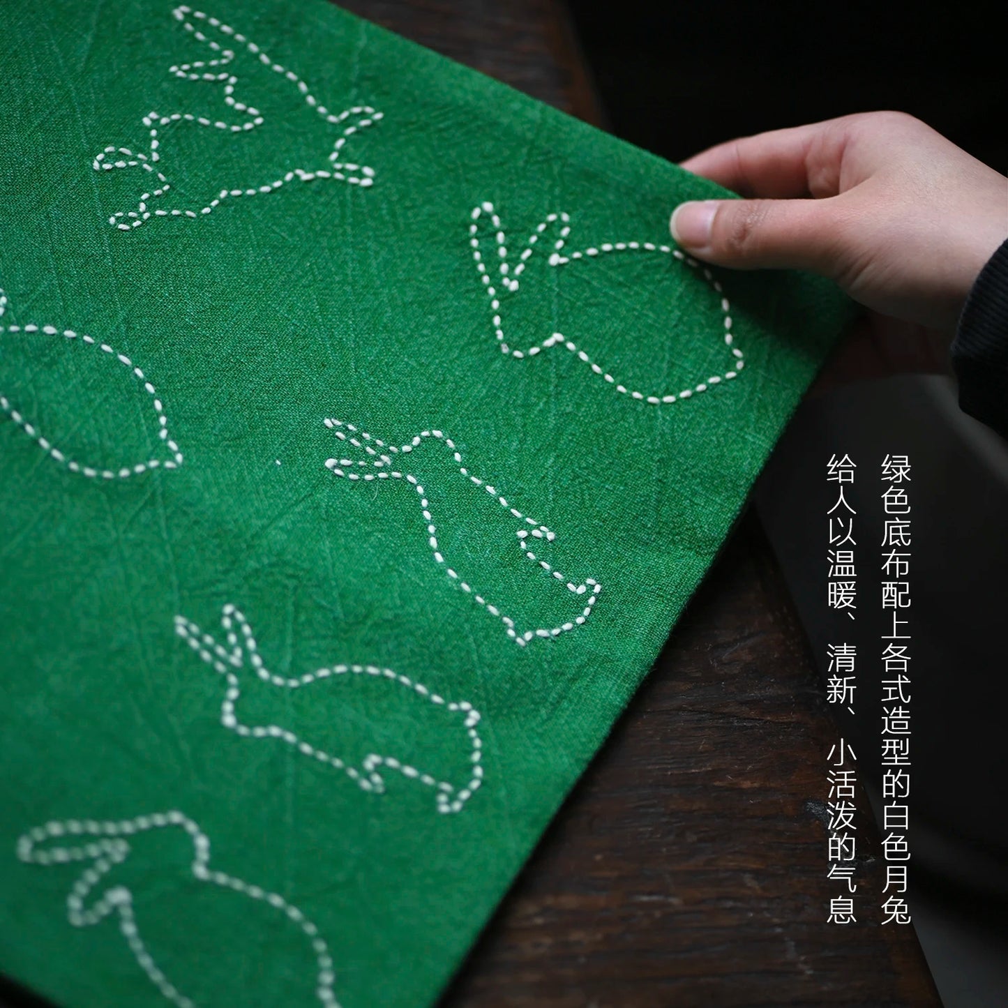 beginning of the stab son embroider tea table animals eat mat table mat r manual cloth art tea tea ceremony with zero