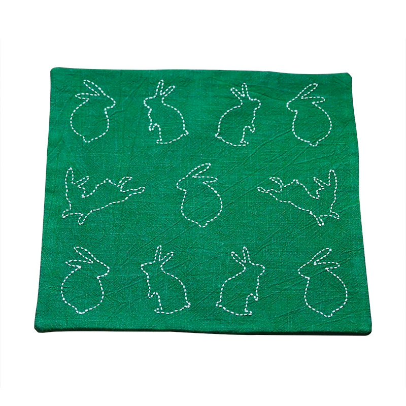 beginning of the stab son embroider tea table animals eat mat table mat r manual cloth art tea tea ceremony with zero