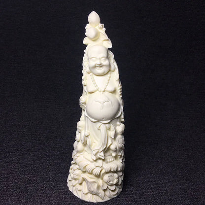 big-bellied laughing Buddha, statue of Bodhidharma，Modern Art Hand Sculpture Chinese Buddha Statue Home decoration ornaments