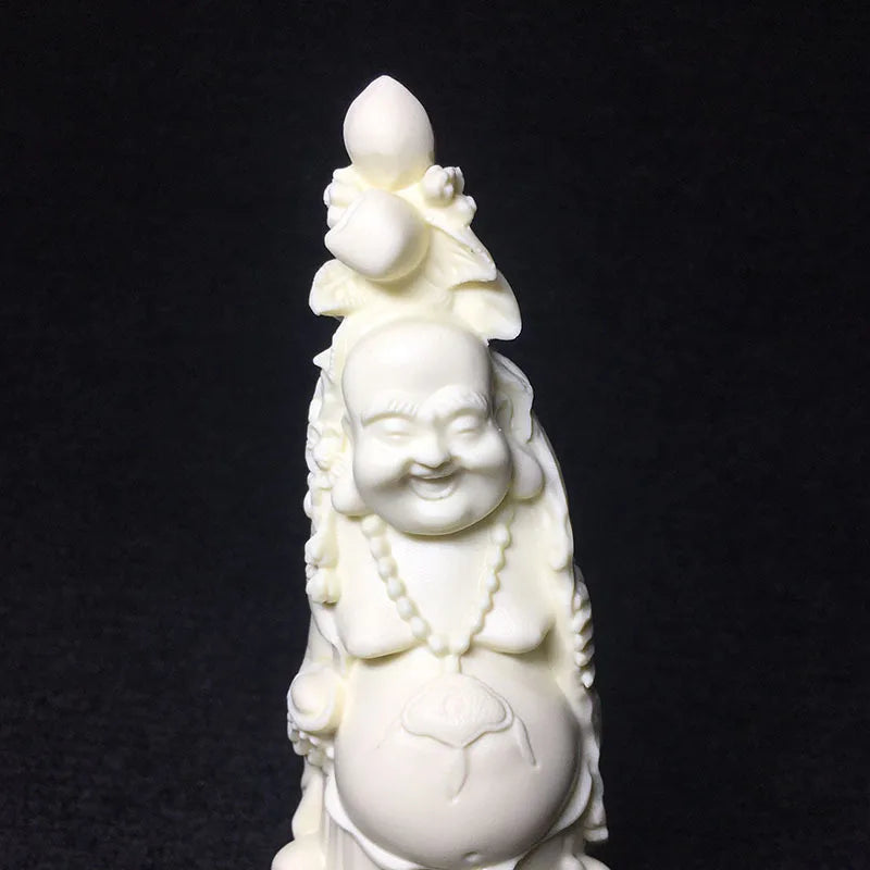 big-bellied laughing Buddha, statue of Bodhidharma，Modern Art Hand Sculpture Chinese Buddha Statue Home decoration ornaments
