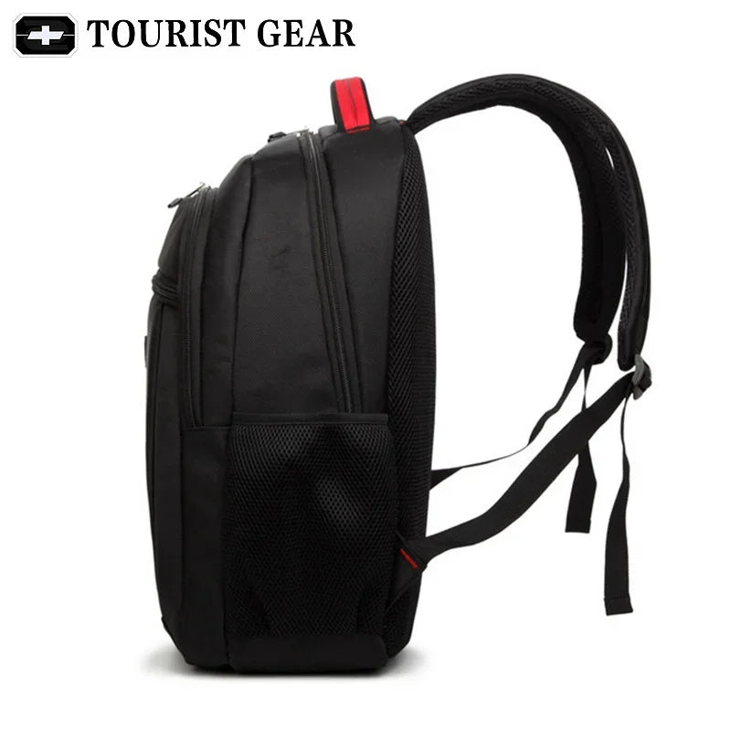 black bagpack 2024 mochila swiss Travel rugzak TOURIST GEAR 15.6 inch laptop business backpack men sac a dos homme