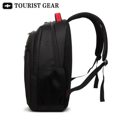 black bagpack 2024 mochila swiss Travel rugzak TOURIST GEAR 15.6 inch laptop business backpack men sac a dos homme
