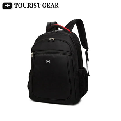 black bagpack 2024 mochila swiss Travel rugzak TOURIST GEAR 15.6 inch laptop business backpack men sac a dos homme