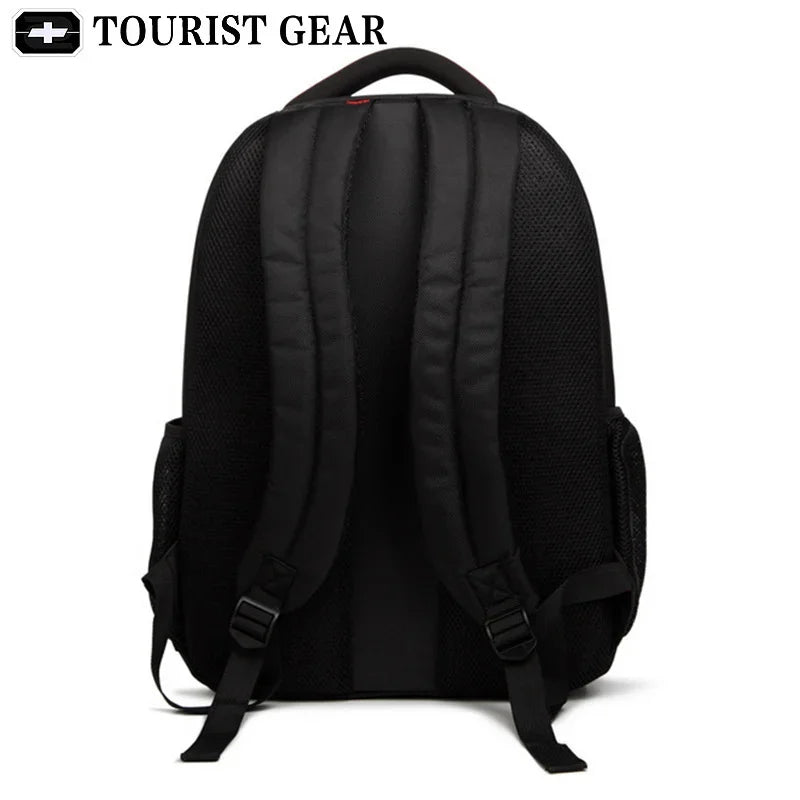 black bagpack 2024 mochila swiss Travel rugzak TOURIST GEAR 15.6 inch laptop business backpack men sac a dos homme