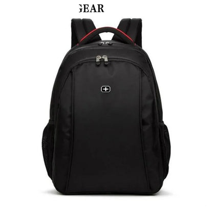 black bagpack men bag mochila swiss backpack Travel rugzak TOURIST GEAR business 15.6 inch laptop backpack men mochila escolar