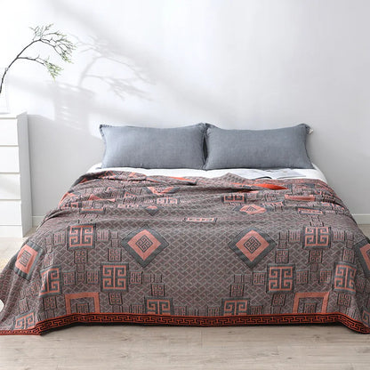 blanket thin for summer air conditioning blankets breathable pure cotton Ay Tsao health care bed cover soft anti static 78"x90"