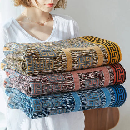 blanket thin for summer air conditioning blankets breathable pure cotton Ay Tsao health care bed cover soft anti static 78"x90"