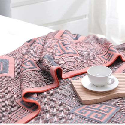 blanket thin for summer air conditioning blankets breathable pure cotton Ay Tsao health care bed cover soft anti static 78"x90"