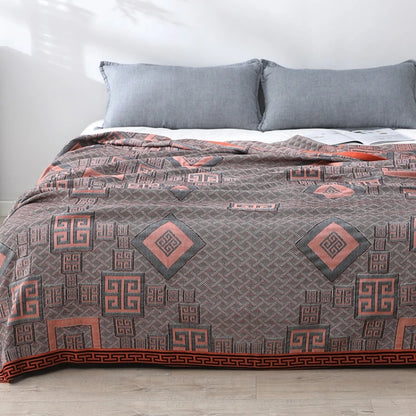 blanket thin for summer air conditioning blankets breathable pure cotton Ay Tsao health care bed cover soft anti static 78"x90"