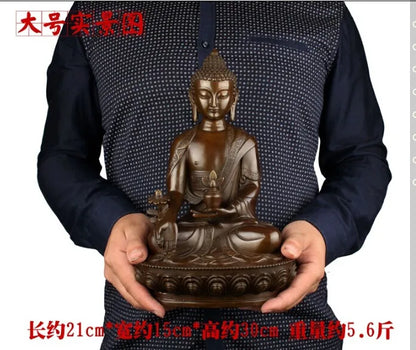 bless family Safety Health luck Talisman #office home shop efficacious Protection Tibetan Buddhism Buddha statue-30CM LARGE