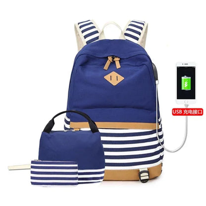 bolsa mochilas feminina escolar notebook female backpack usb school bags for teenage girls women 14'' laptop backpack Lunch tote