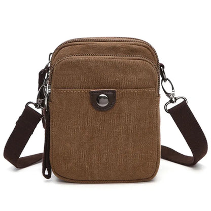 brand designer canvas bag mini Messenger bag shoulder bag for men high quality casual waist bag Bolso Small square bag
