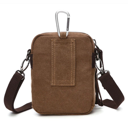 brand designer canvas bag mini Messenger bag shoulder bag for men high quality casual waist bag Bolso Small square bag