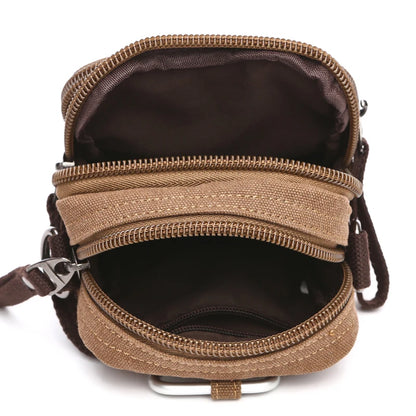 brand designer canvas bag mini Messenger bag shoulder bag for men high quality casual waist bag Bolso Small square bag