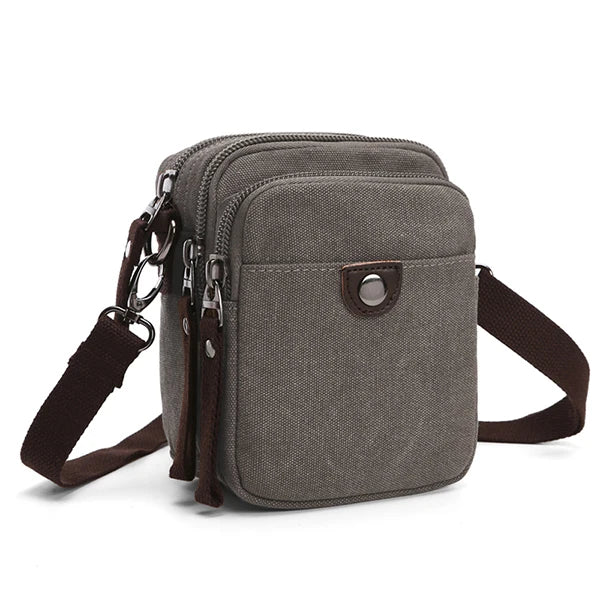 brand designer canvas bag mini Messenger bag shoulder bag for men high quality casual waist bag Bolso Small square bag