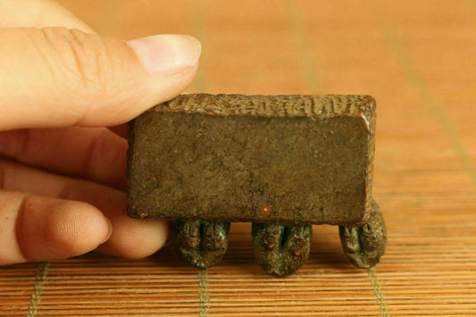 bronze hand casting three pig propitious statue netsuke table decoration
