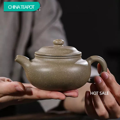 190ml Authentic Yixing Purple Clay Teapots Raw Ore Section Mud Antique Tea Pot Tea Ceremony Customized Zisha Teaware Supplies