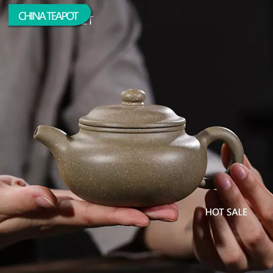 190ml Authentic Yixing Purple Clay Teapots Raw Ore Section Mud Antique Tea Pot Tea Ceremony Customized Zisha Teaware Supplies