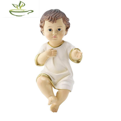 Jesus Baby Figurine Adornment Sculpture Nativity Statue Church Home Decor