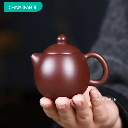 90ml Authentic Yixing Purple Clay Teapots Handmade Small Capacity Dragon Egg Tea Pot Raw Ore Zisha Beauty Kettle Chinese Tea Set