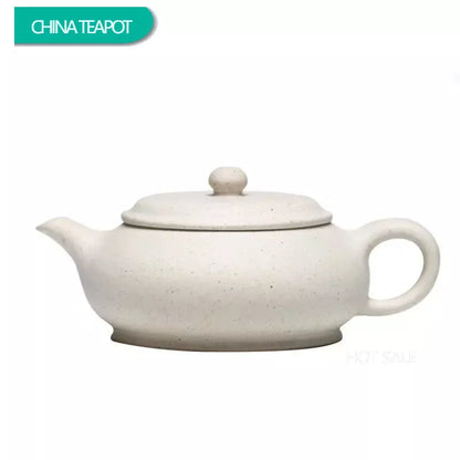 160ml Chinese Yixing Purple Clay Teapot Famous Artists Handmade Tea Pot Raw Ore White Section Mud Kettle Authentic Zisha Tea Set
