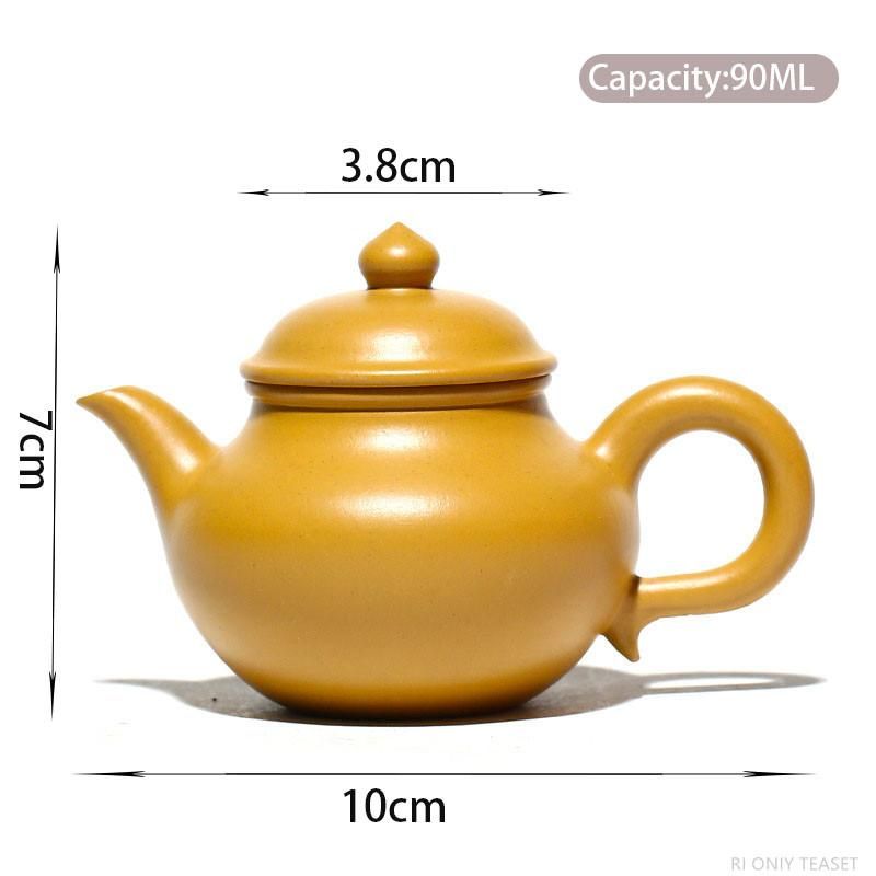 Teapots 90ml Retro Yixing Purple Clay Teapot Raw Ore Section Mud Handmade Tea Pot Home Filter Beauty Kettle Chinese Zisha Tea Sets