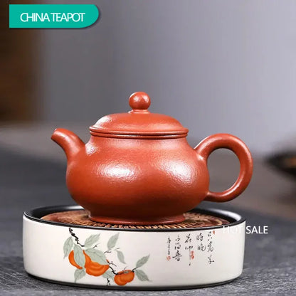 220ml Chinese Yixing Purple Clay Teapots Raw Ore Beauty Kettle Famous Artists Handmade Tea Pot Teaware Authentic Zisha Tea Set