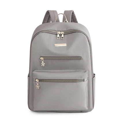 casual Women's Backpack Large Capacity Ladies Travel Bagpack Simple Solid Color School Bag High Quality Female Rucksack Mochilas