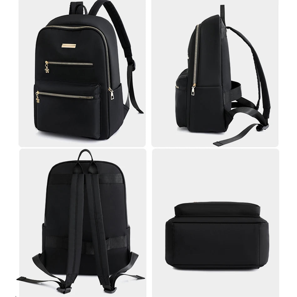 casual Women's Backpack Large Capacity Ladies Travel Bagpack Simple Solid Color School Bag High Quality Female Rucksack Mochilas
