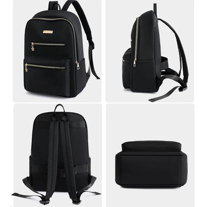 casual Women's Backpack Large Capacity Ladies Travel Bagpack Simple Solid Color School Bag High Quality Female Rucksack Mochilas