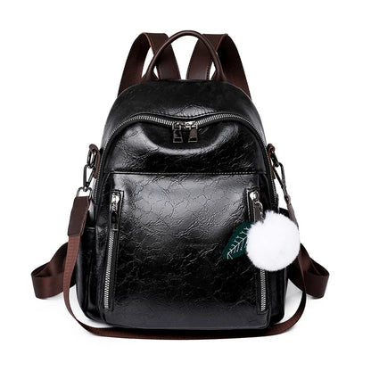casual backpacks for women simple vintage backpack female fashion leather backpack laides small travel backpack girls schoolbag
