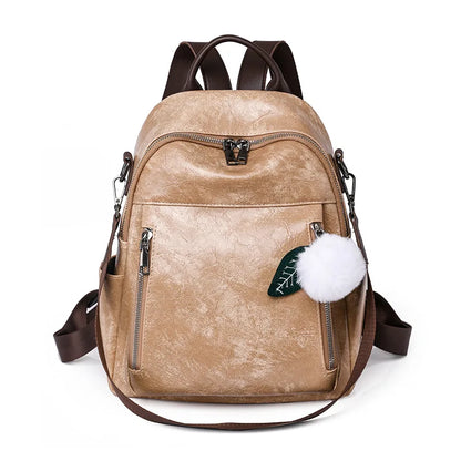 casual backpacks for women simple vintage backpack female fashion leather backpack laides small travel backpack girls schoolbag