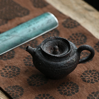 ceramic POTS manually coarse pottery curium nailed hand knead the side the teapot orphan works one thing a beat