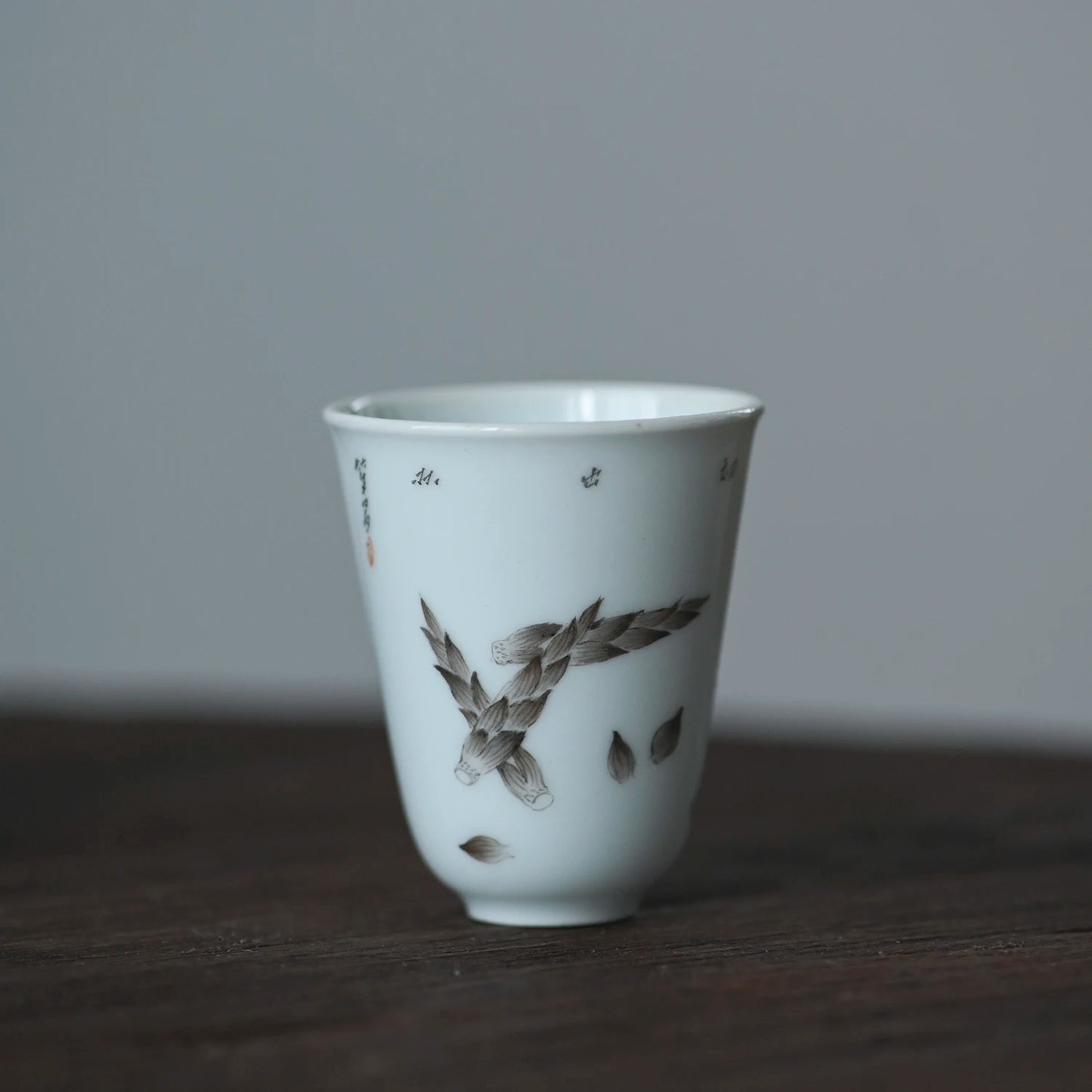ceramic cups hand-painted archaize of fruits and vegetables wen xiang sample tea cup green glaze household masters cup