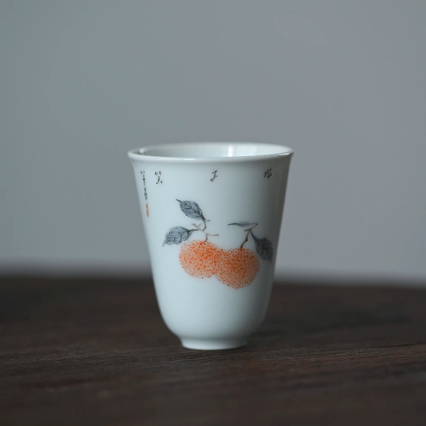 ceramic cups hand-painted archaize of fruits and vegetables wen xiang sample tea cup green glaze household masters cup