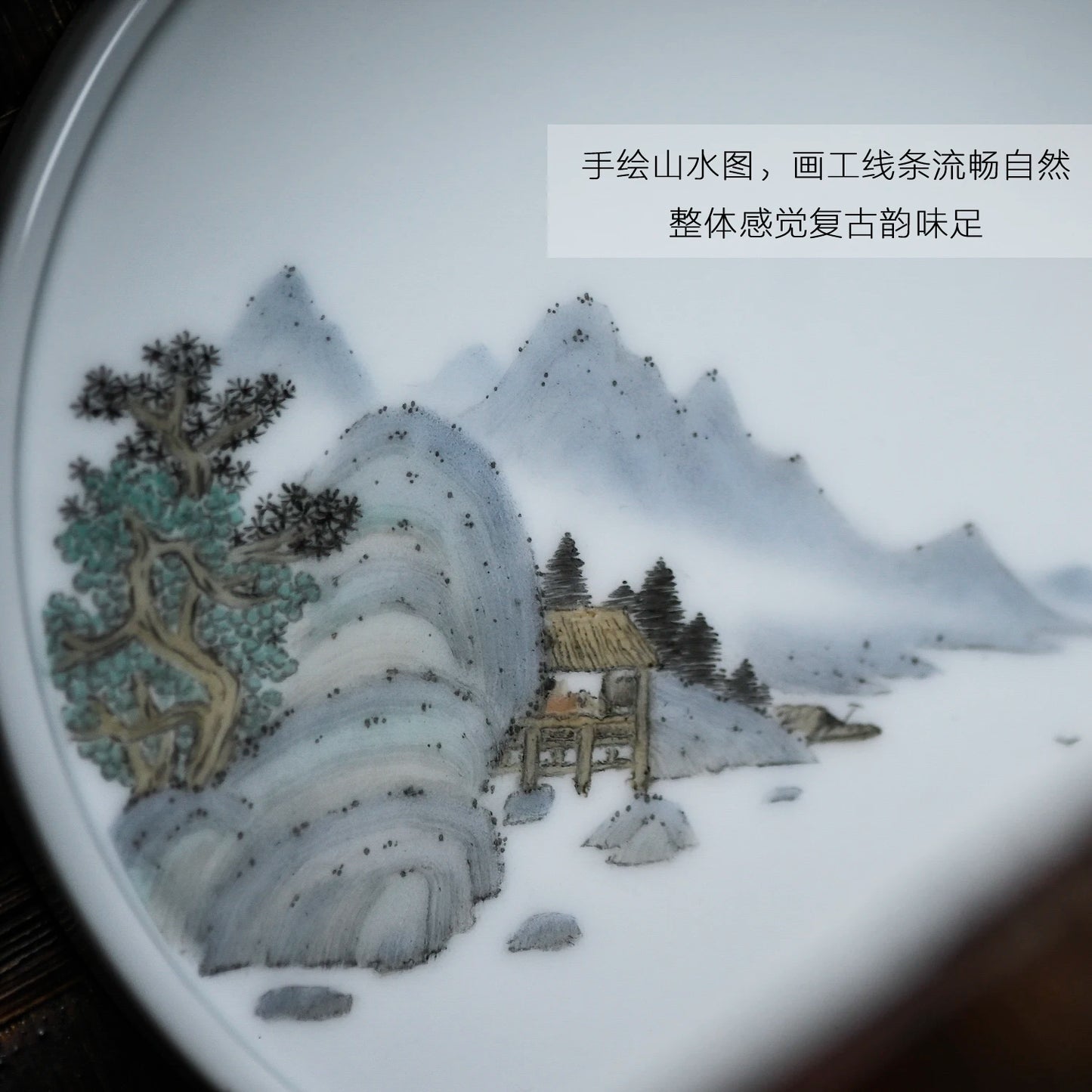 ceramic pot of bearing dry bubble machine of Chinese style restoring ancient ways mountain pot pad small tea tray tray