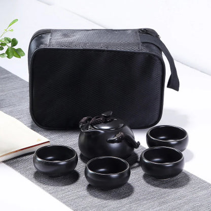 ceramic teapot kettle gaiwan tea cup for puer chinese tea pot portable tea set with travel bag Free shipping