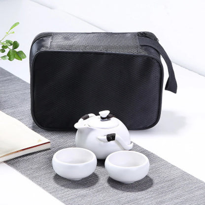 ceramic teapot kettle gaiwan tea cup for puer chinese tea pot portable tea set with travel bag Free shipping
