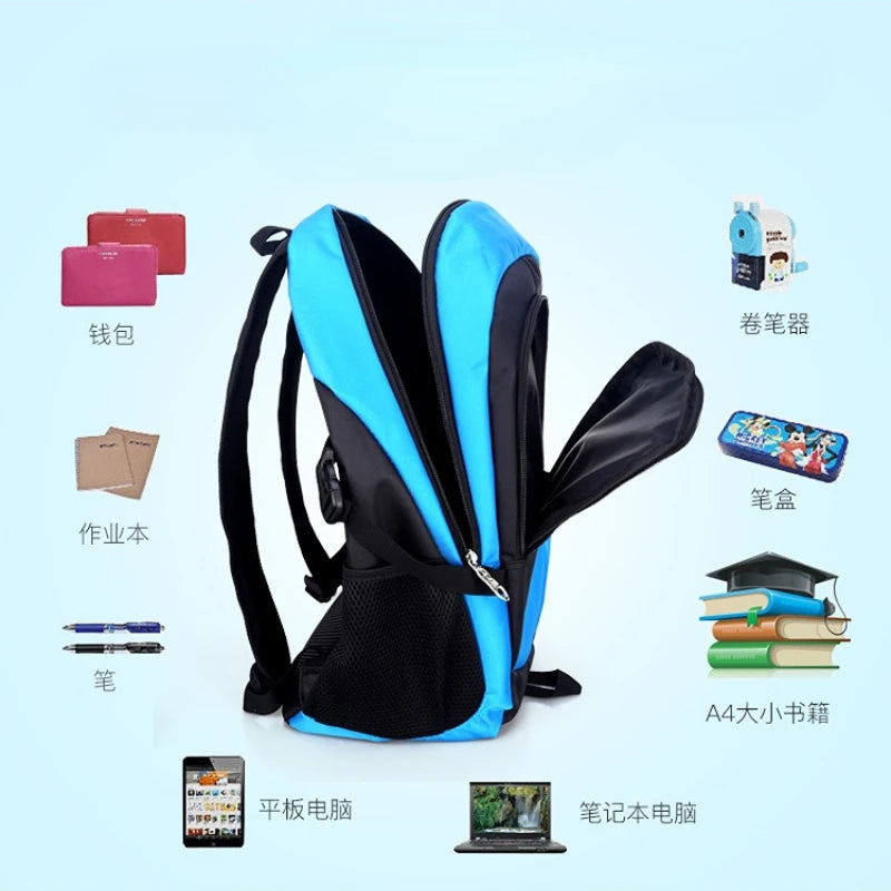 children School Bags teenagers Boys girls large laptop school Backpack students travel bag Waterproof large Schoolbag Book Bag