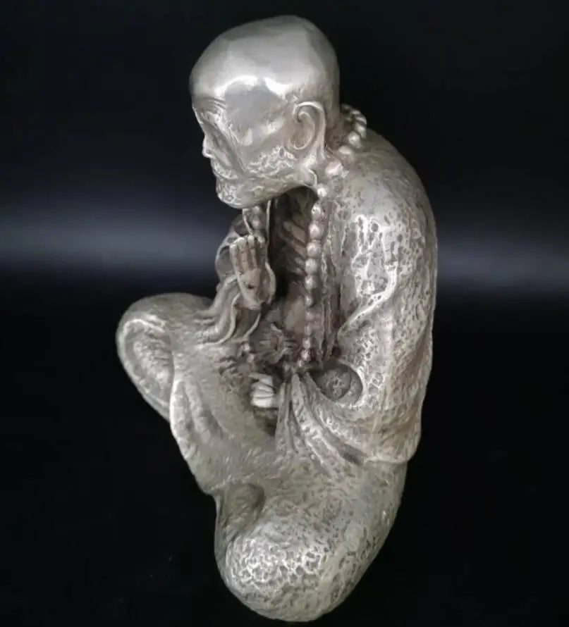 china White copper dharma patriarch crafts statue