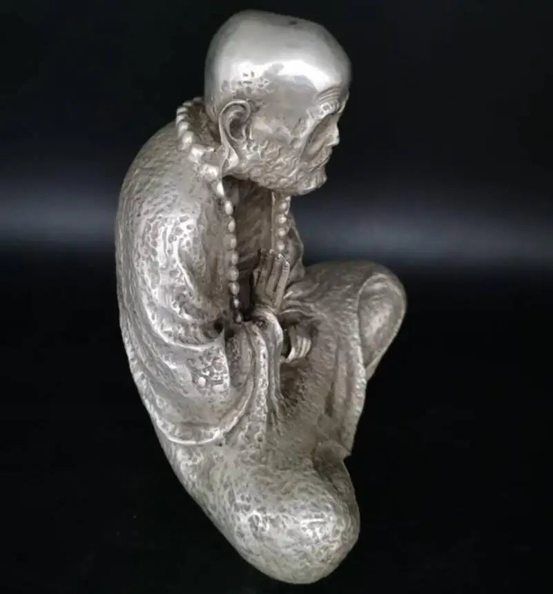 china White copper dharma patriarch crafts statue