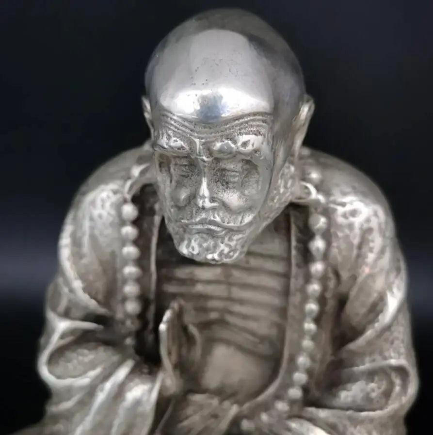 china White copper dharma patriarch crafts statue