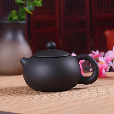 clearance sales Chinese purple clay tea pot 140 / 200ml kungfu pot marked black / red clay xishi pots