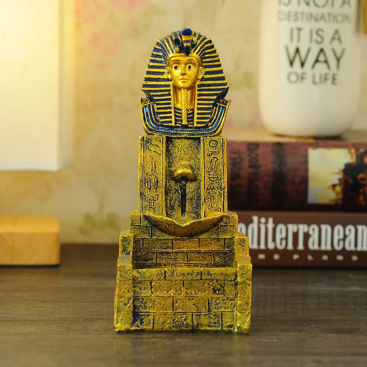 creative ancient Egypt backflow incense burner resin crafts a generation of home Buddha feng shui