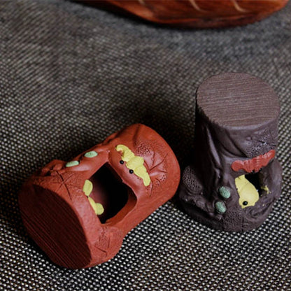 creative holder for lid of tea pot or gaiwan yixing zisha purple clay rack handmade rabbit statue lid protector on sales new